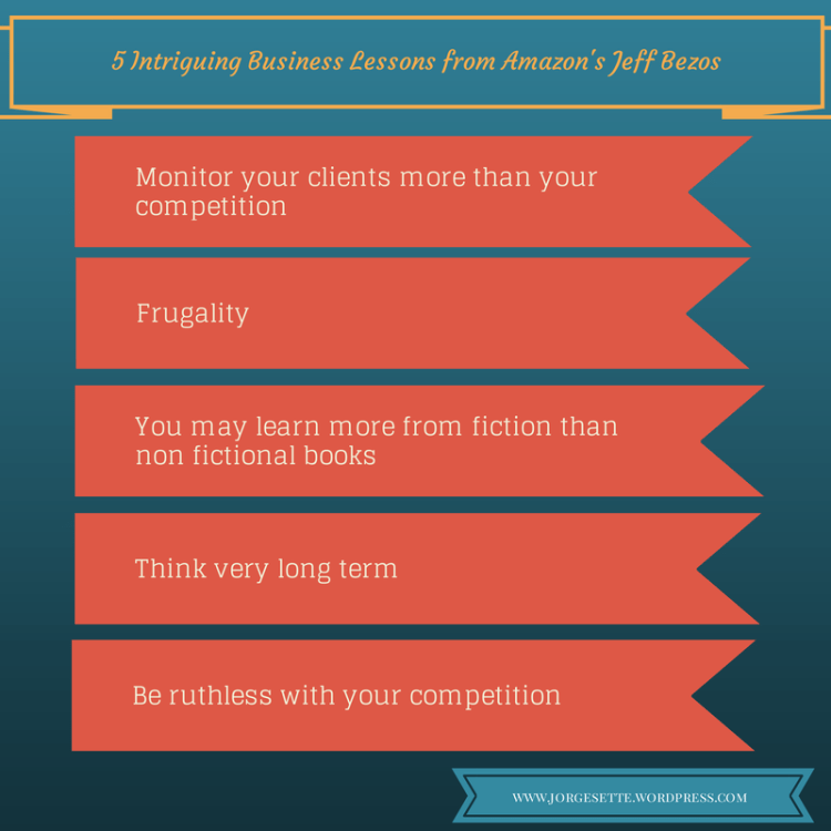 5 INTRIGUING BUSINESS LESSONS FROM AMAZON'S JEFF BEZOS