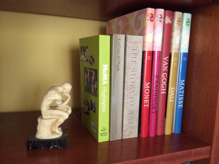 My little version of THE THINKER by Rodin. My living room.