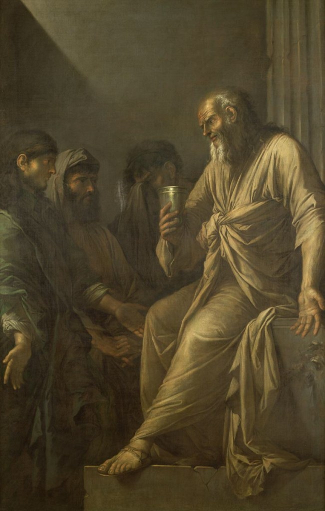 The Death of Socrates. Rosa, Salvator.