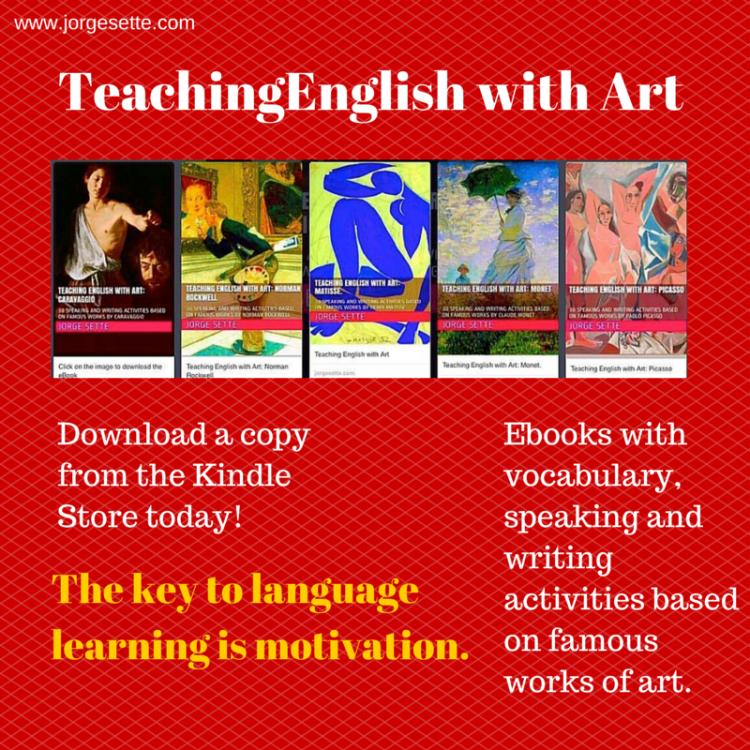 TeachingEnglish with Art: 5 artists to pick from. Matisse, Picasso, Caravaggio, Monet and Norman Rockwell.